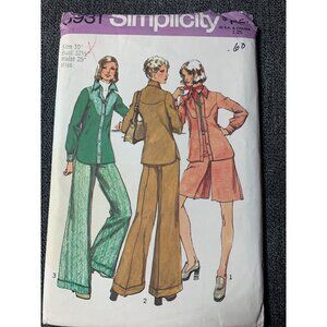 Simplicity Misses Jacket Shorts Pants Sewing Pattern Size 10 5931 - uncut